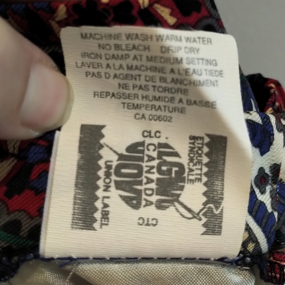 70's True Vintage Paisley Pencil Skirt Koret Piccolo Canadian Union Made (ILGWU) - Picture 12 of 16